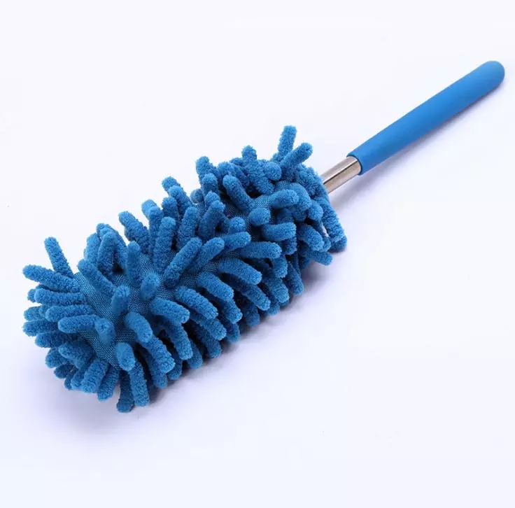 Chenille Mini Duster Duster Stainless Steel yang Dapat Diperpanjang